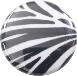 Animal Print Zebra Button